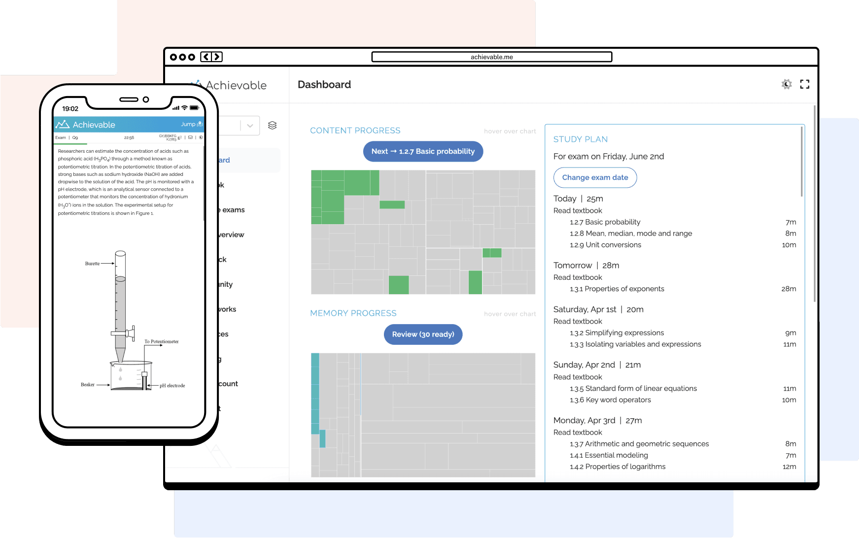 Achievable SAT dashboard